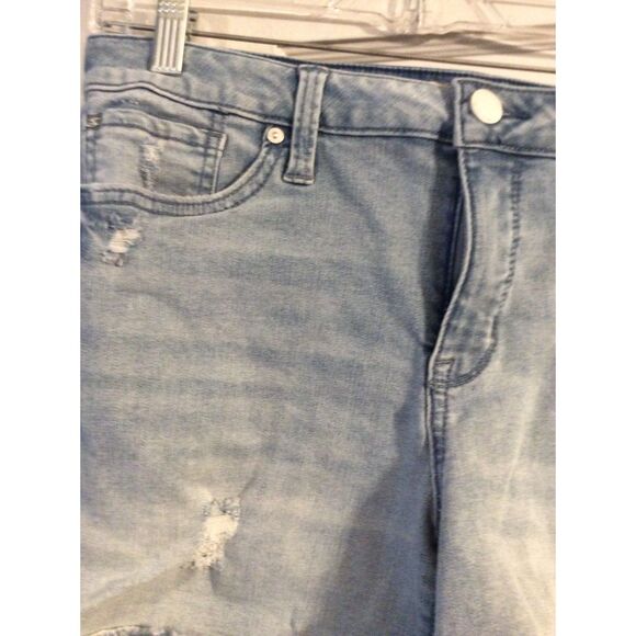Seven 7 Frayed Hem Stretch Shorts Size 12 Distressed - Picture 3 of 5